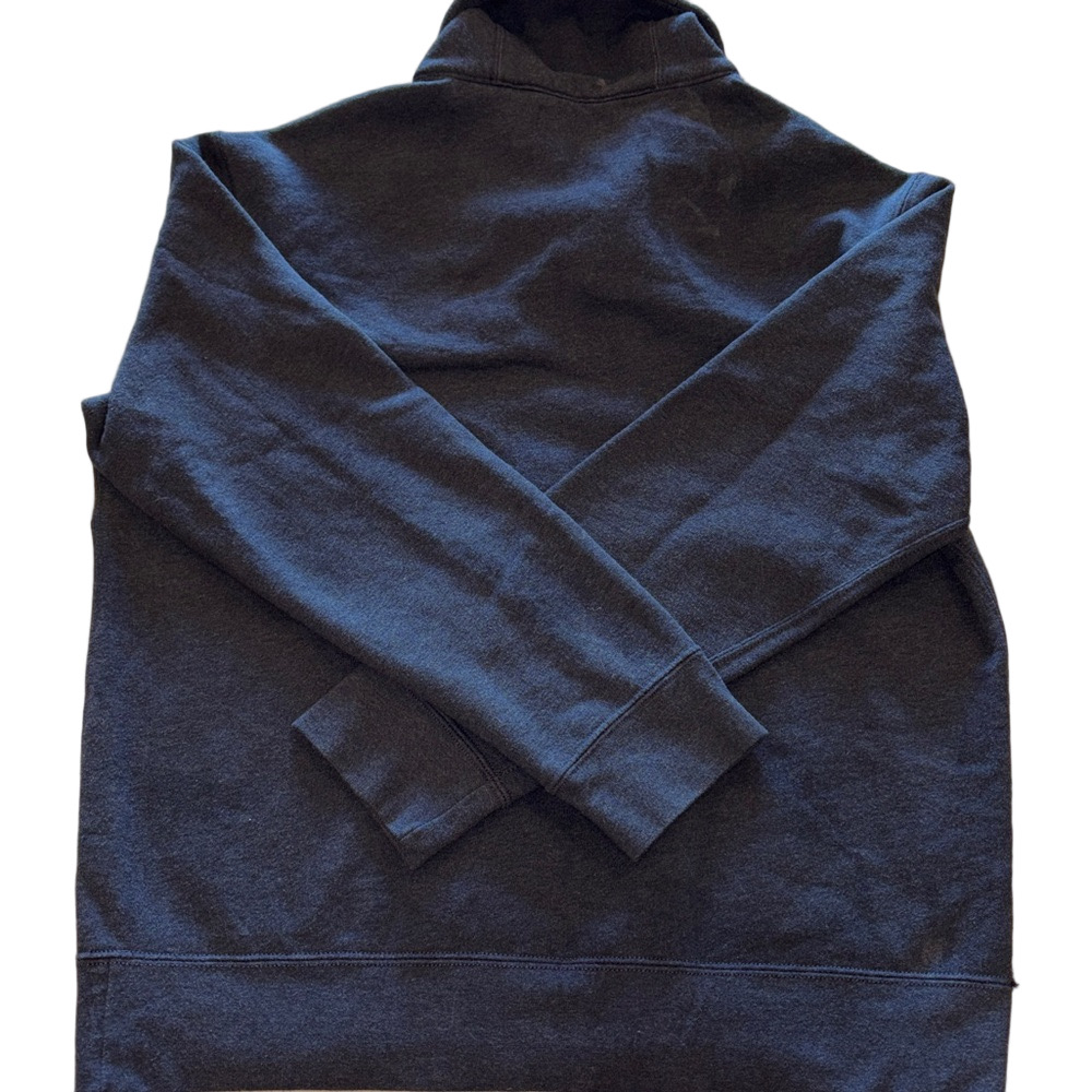 Polo Ralph Lauren Mens XL Shawl Collar Sweatshirt Blue Elbow Patch Pullover - Picture 4 of 4